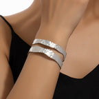 Semi-Circular Hollow C-Shape Bangle