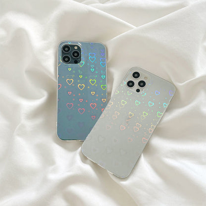 Laser Colorful Double-sided Silicone Phone Case for IPHONE