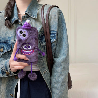 Cute Purple Plush iPhone Case