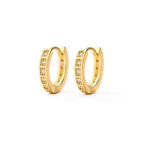 Hexagon Zircon-embedded Earrings - Viexta