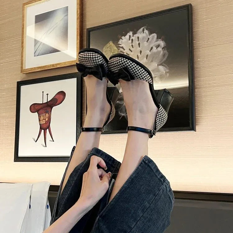 Thick Versatile Women's Temperament High Heels - Viexta