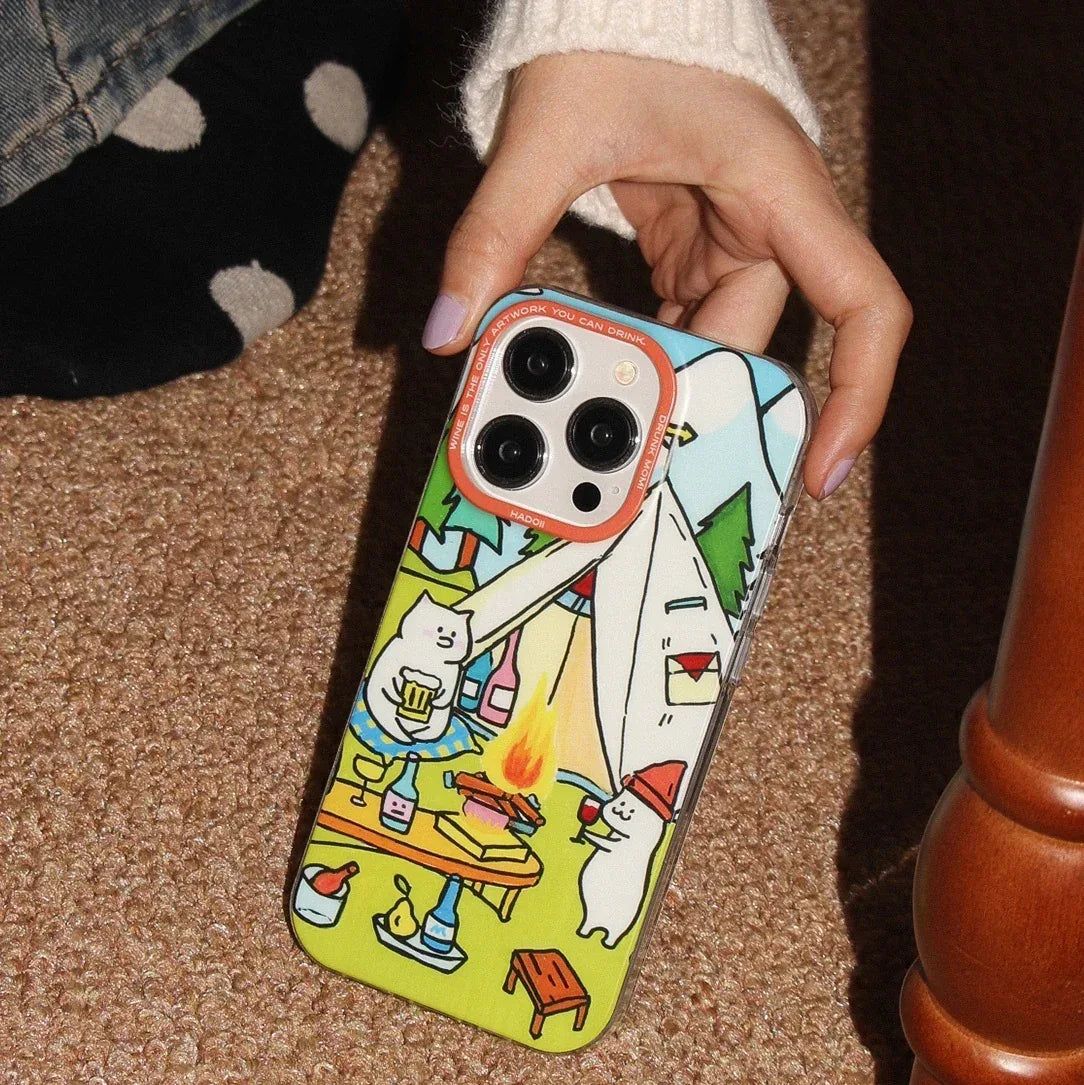 Cat Picnic iPhone Case - Viexta