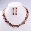 bride-zircon-necklace-and-earring-set - Viexta