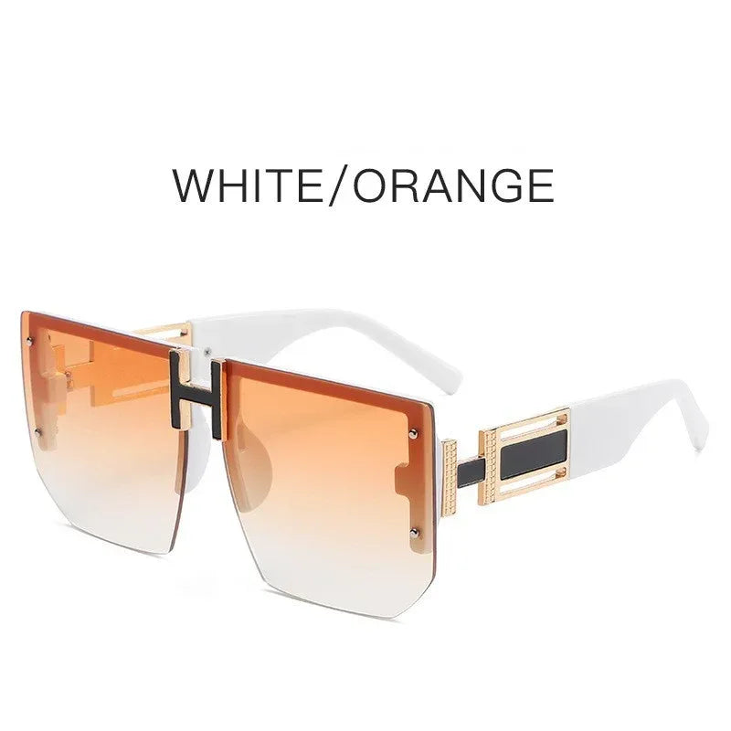 Retro Big Square Rim Glasses - Viexta