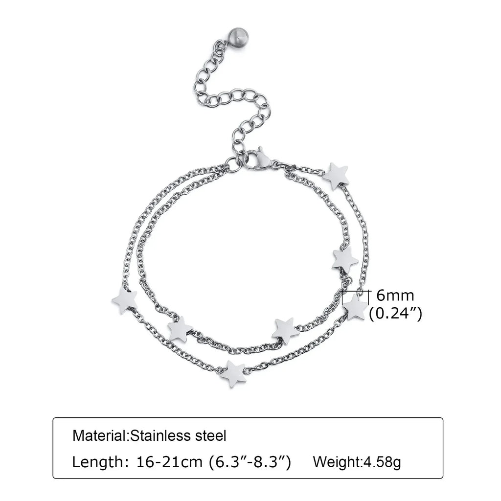 Stainless Steel Double-layer Bracelet - Viexta