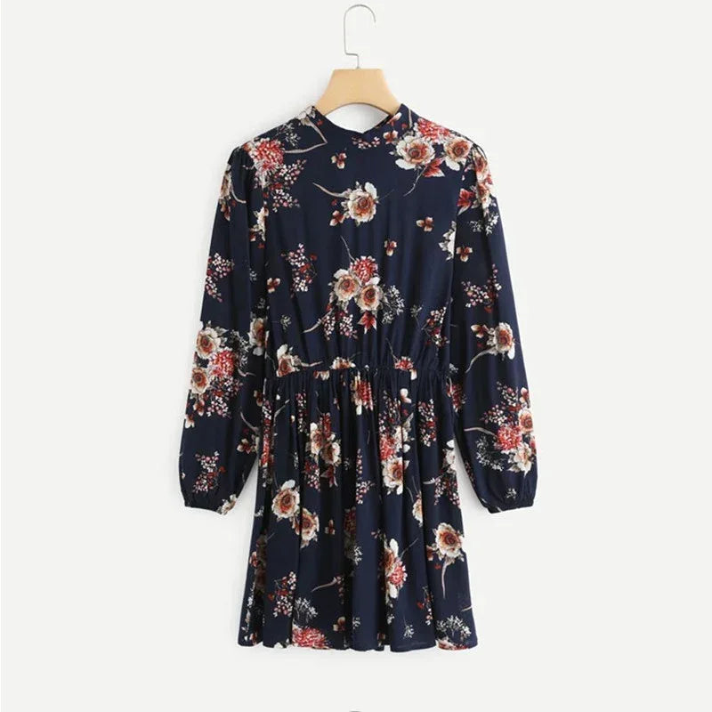 Autumn Floral Dresses - Viexta