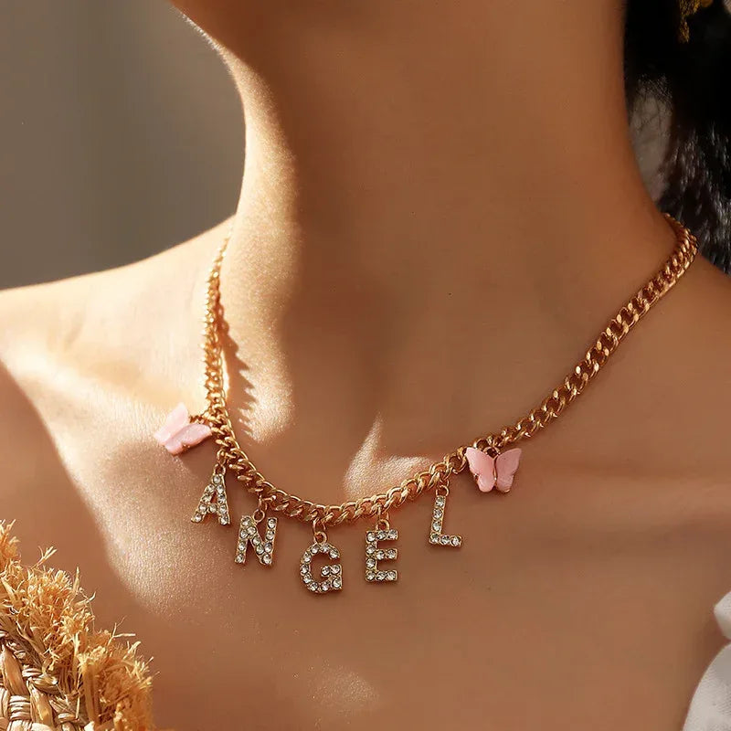 diamond-letter-baby-necklace - Viexta