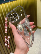 Lens Protector Diamond Bow iPhone Case - Viexta