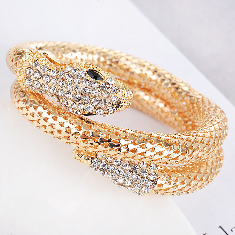punk-diamond-multi-strand-snake-bracelet