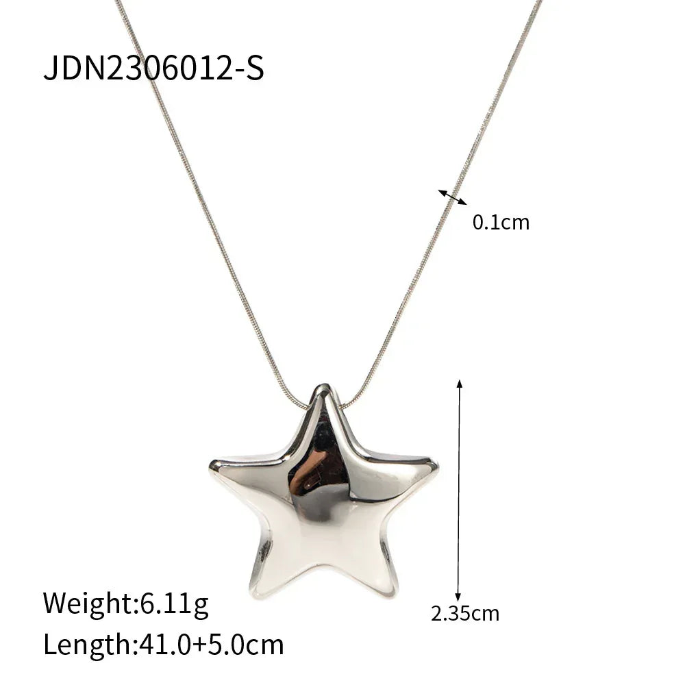 Stainless Steel Design Necklace - Viexta