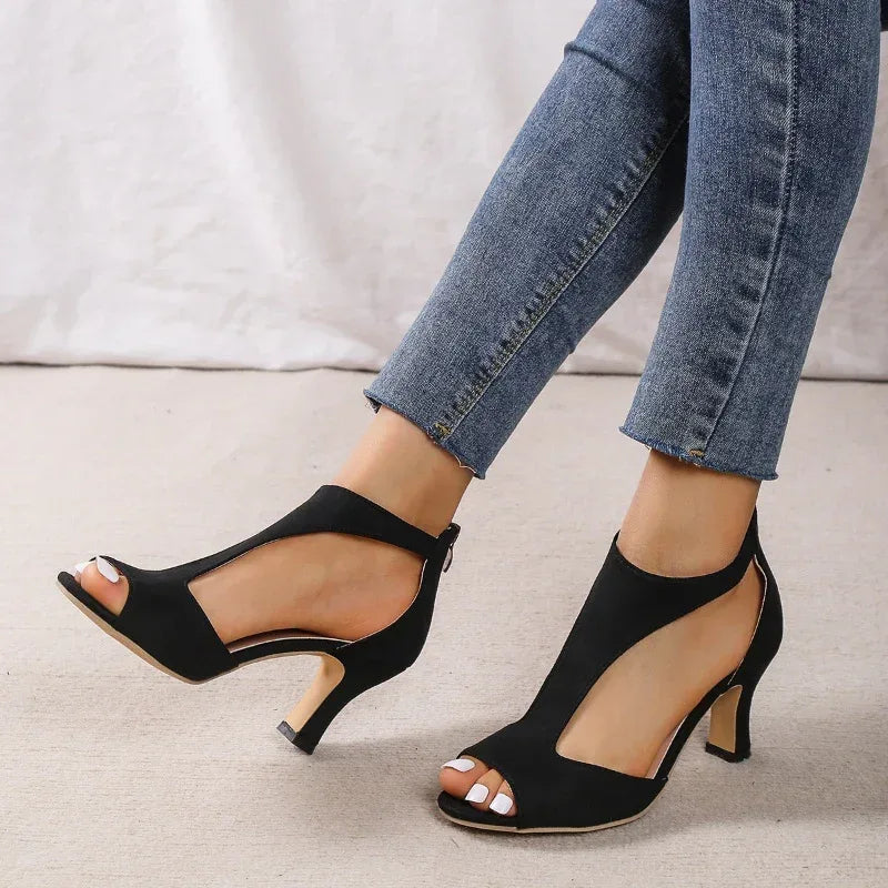 Zippered High Heel - Viexta