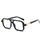 Retro Double Beam Pilot Catwalk Light Luxury Sunglasses - Viexta