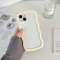 Wave Border Solid Color iPhone Case - Viexta