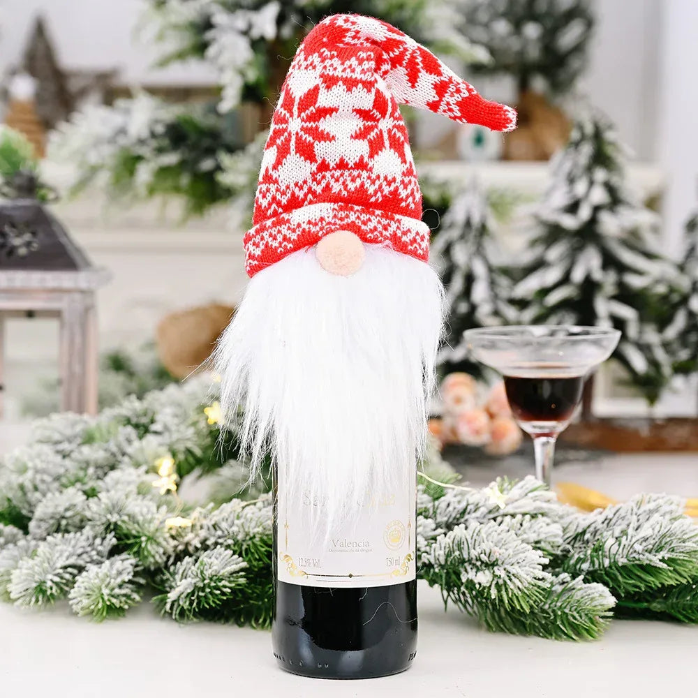 christmas-decorations-christmas-wine-bottle-socks - Viexta