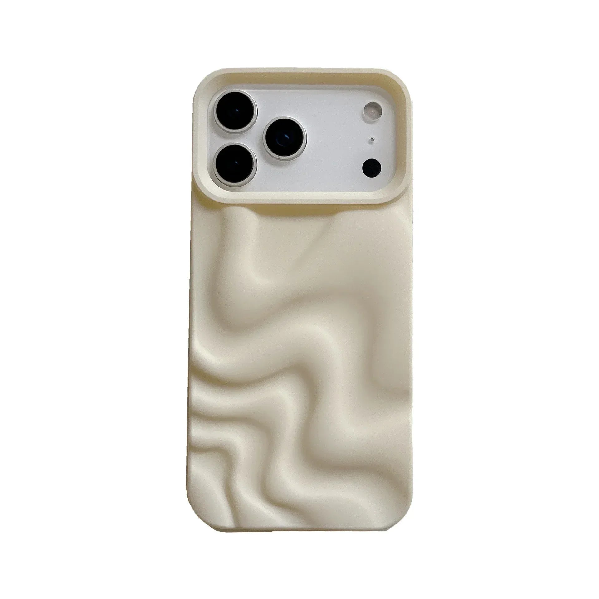 Creative Versatile Solid Color Irregular Wave Pattern iPhone Case - Viexta