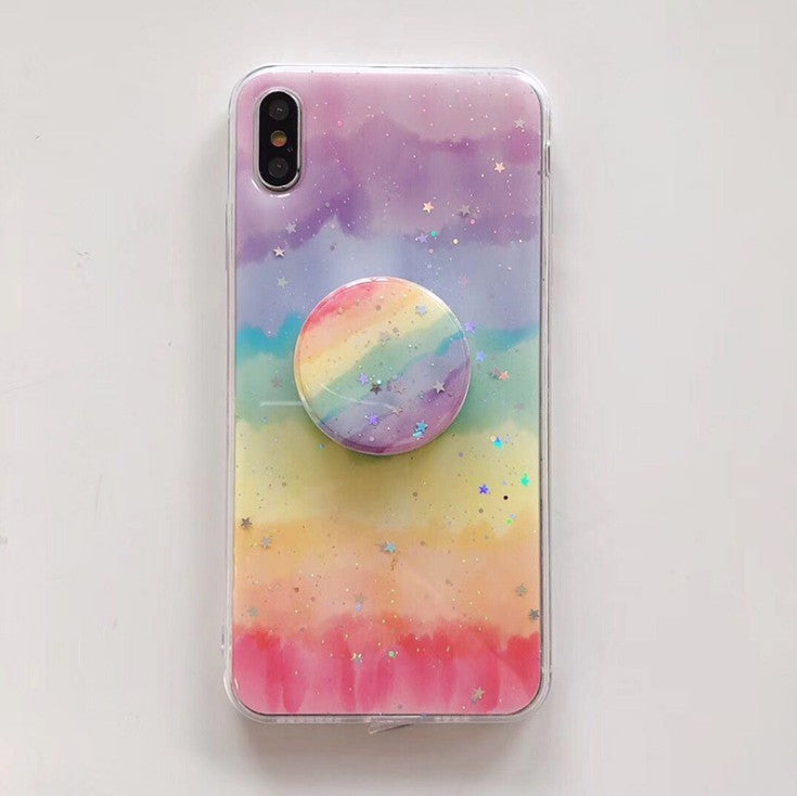 Epoxy Rainbow Gradient iPhone Case