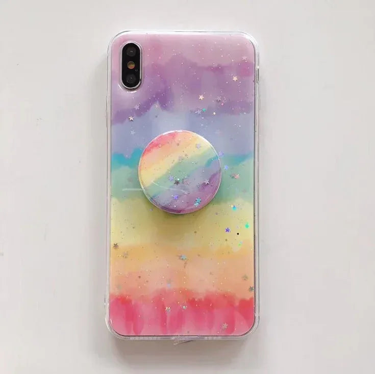 Epoxy Rainbow Gradient iPhone Case - Viexta