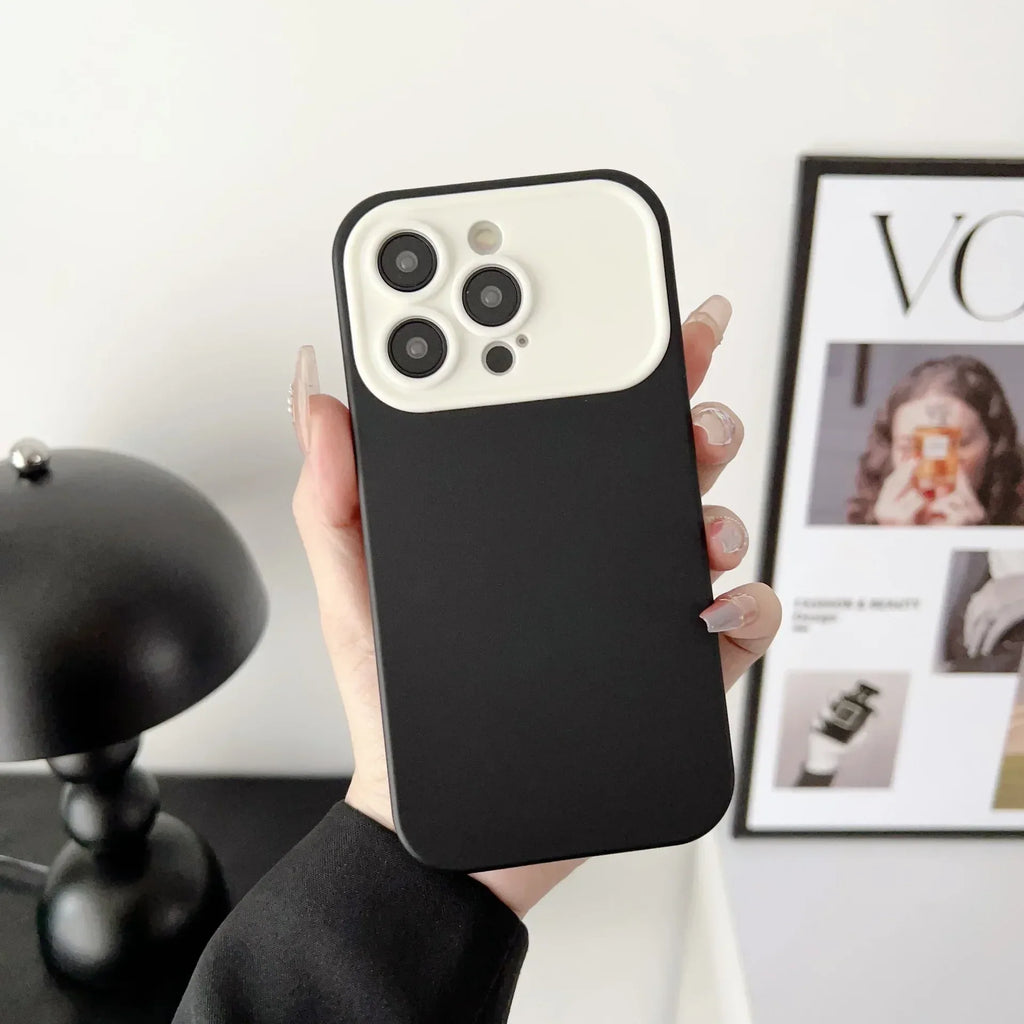 Simple Contrast Color Business Large Window iPhone Case - Viexta