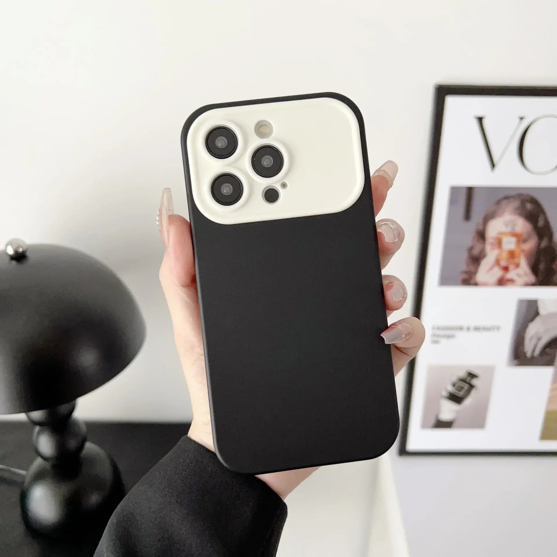 Simple Contrast Color Business Large Window iPhone Case - Viexta