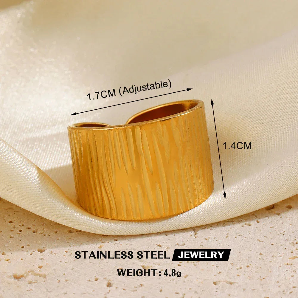 Stainless Steel Heart-shaped Ring - Viexta