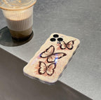 wave-pattern-blue-light-butterfly-iphone-case - Viexta