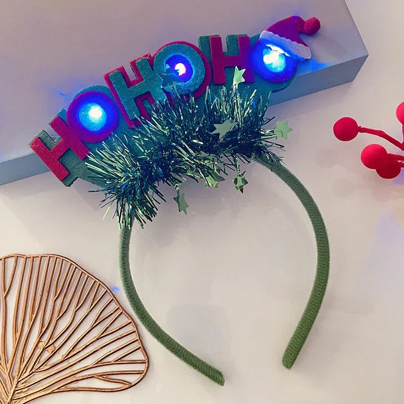 Christmas With Light Headband Snowflake - Viexta