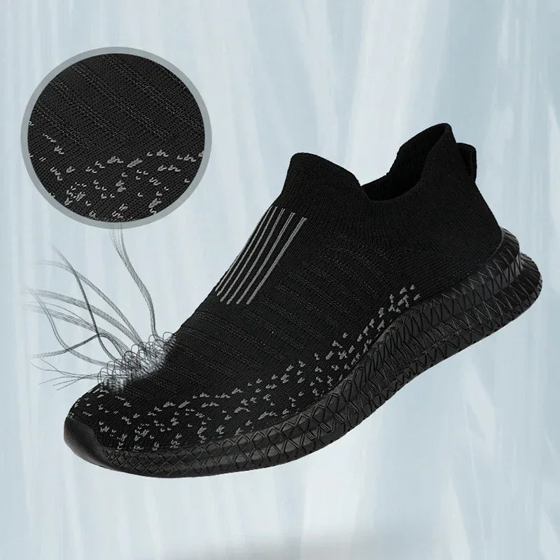 Mesh Sneakers For Men Non-slip Walking Running Shoes - Viexta