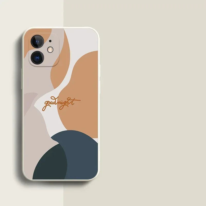 Morandi Liquid Silicone Drop-resistant Soft iPhone Case - Viexta