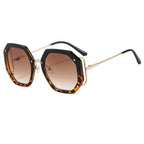 Polygon Large Frame Sunglasses - Viexta