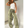Ins Style Loose Straight Pants With Multi-pocket Trousers - Viexta