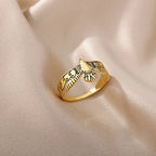 inlaid-zircon-blackened-eagle-ring - Viexta