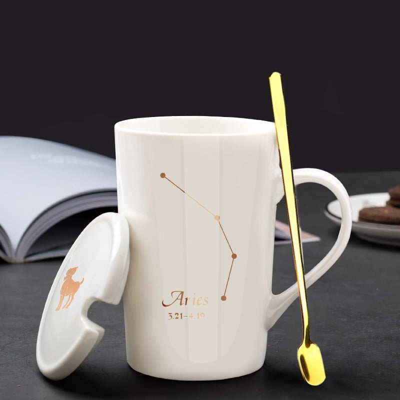 Twelve Constellation Ceramic Cup Set