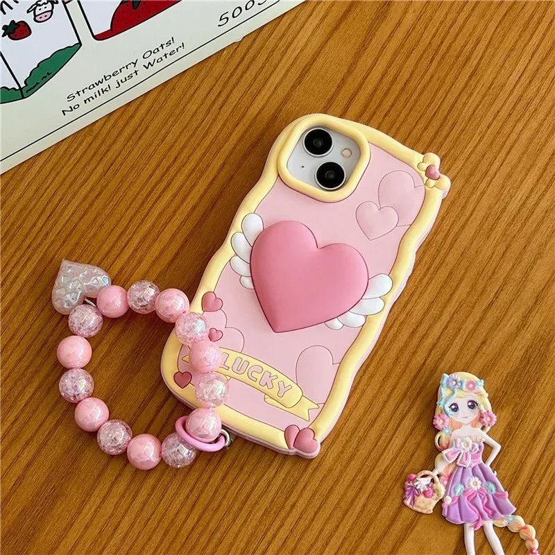 stereo-heart-wings-cream-iphone-case - Viexta