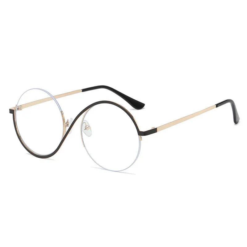 womens-round-frame-irregular-uv-resistant-sunglasses - Viexta