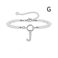 6mm Pearl Bracelet Buckle Letter - Viexta