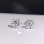 18k white gold diamond earrings