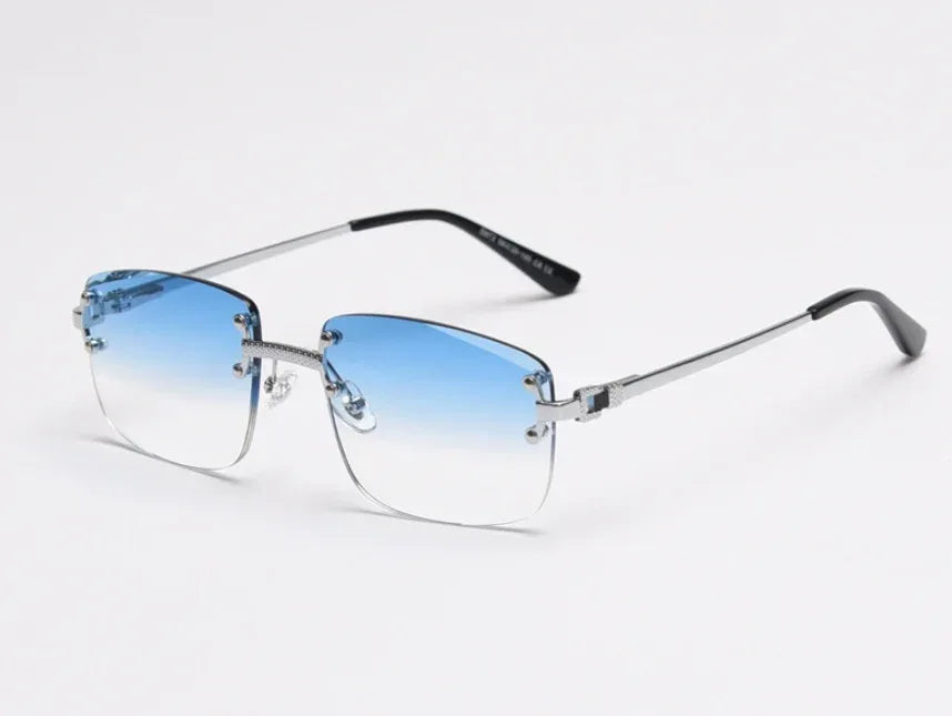 american-frameless-cut-edge-spring-leg-sunglasses - Viexta