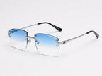 american-frameless-cut-edge-spring-leg-sunglasses - Viexta