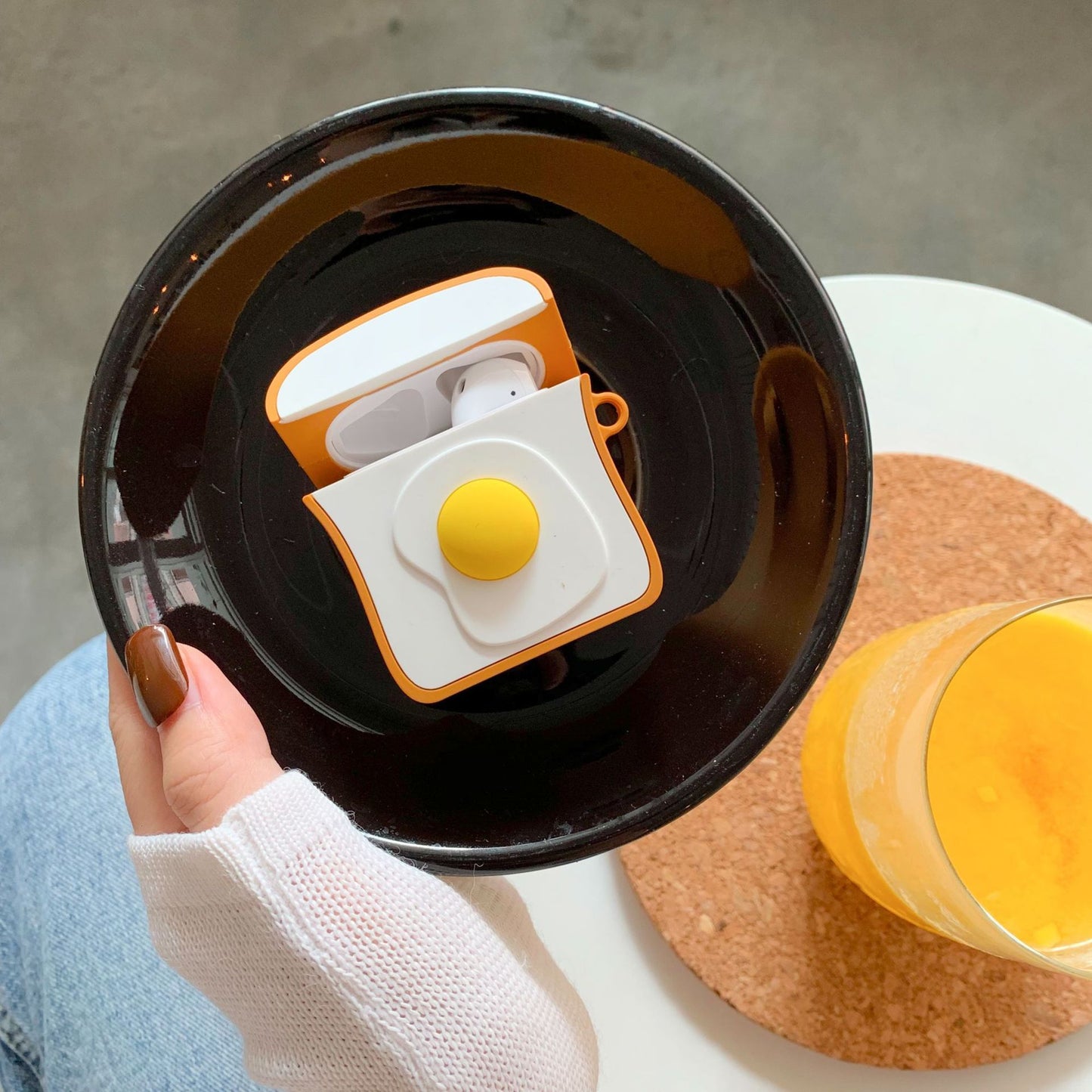 Breakfast Egg Toast Airpod Case