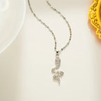 Titanium Steel Women's Zircon Clavicle Chain - Viexta