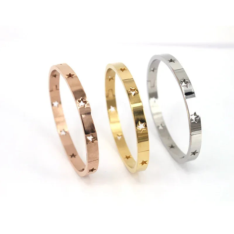 Stainless Steel Hollow XINGX Bracelet - Viexta