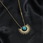 sun-flower-stainless-steel-necklace - Viexta