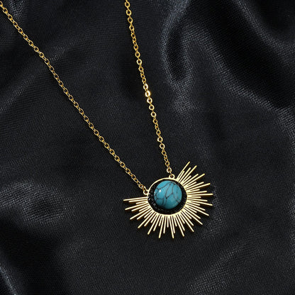 Sun Flower Stainless Steel Necklace