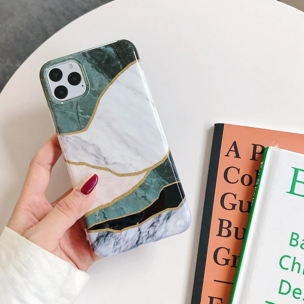 Geometric Marble Cases for IPHONE - Viexta