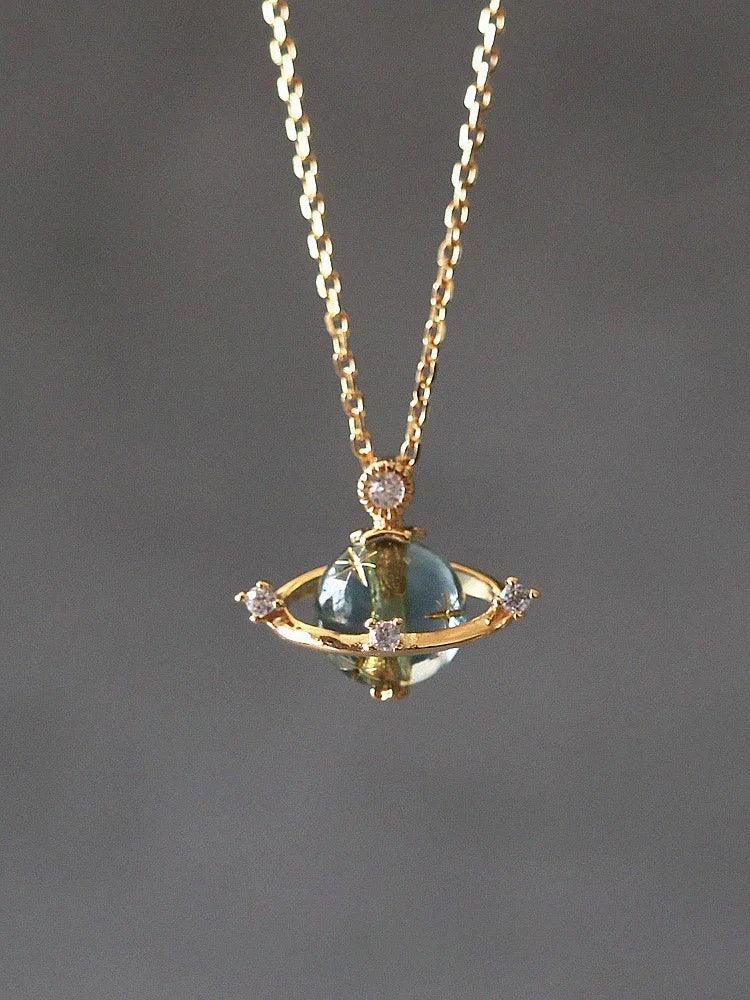 Exquisite Saturn Ornament Clavicle Chain - Viexta