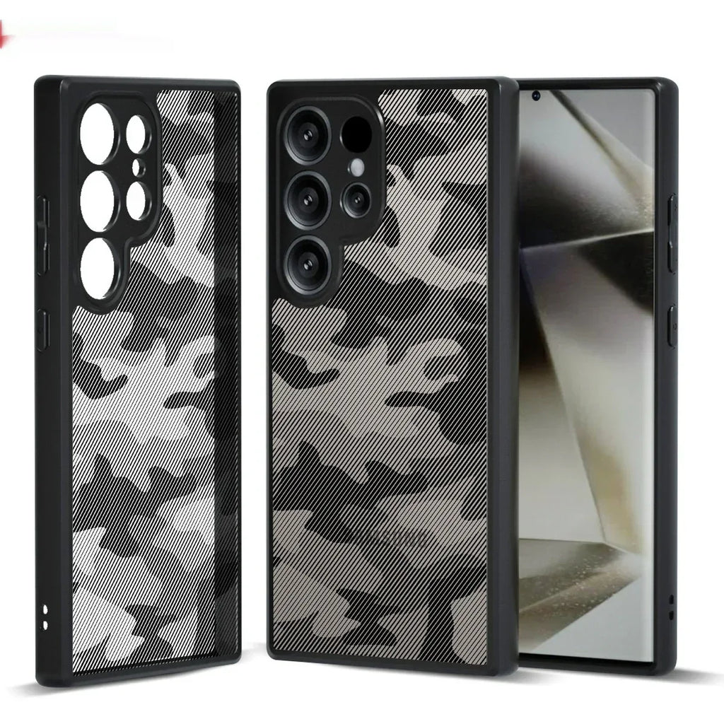 Camouflage Transparent Phone Case for Samsung S24 Ultra - Viexta