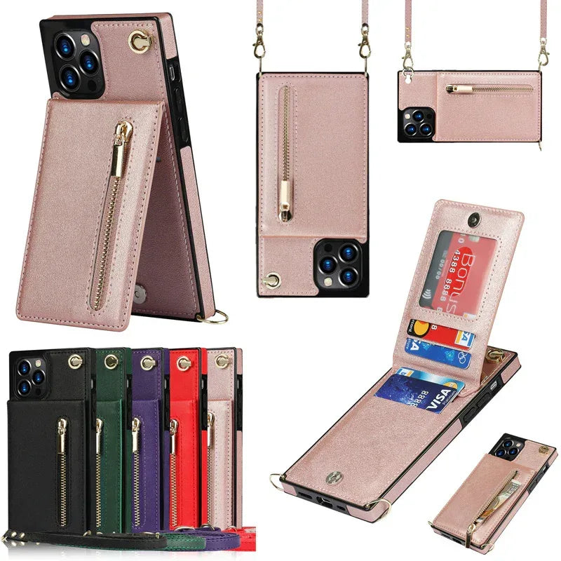 Crossbody XR Zipper iPhone Cover - Viexta