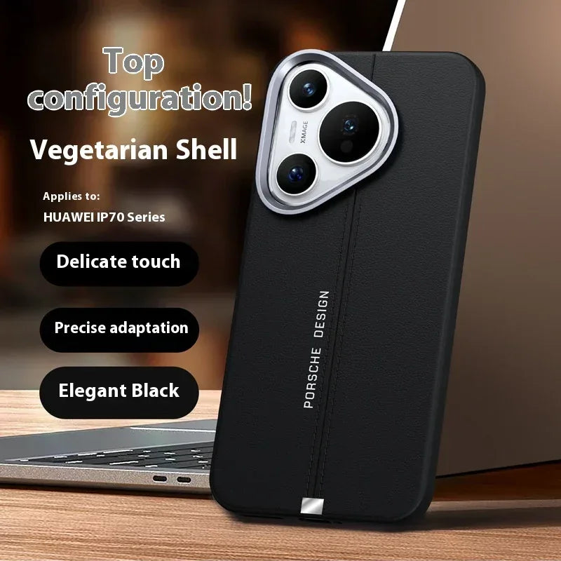 business-leather-magnetic-iphone-case-with-metal-button - Viexta