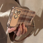 Brown Plaid iPhone Case