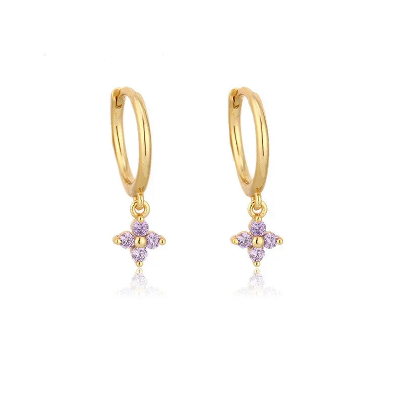 flower-rhinestone-earrings - Viexta